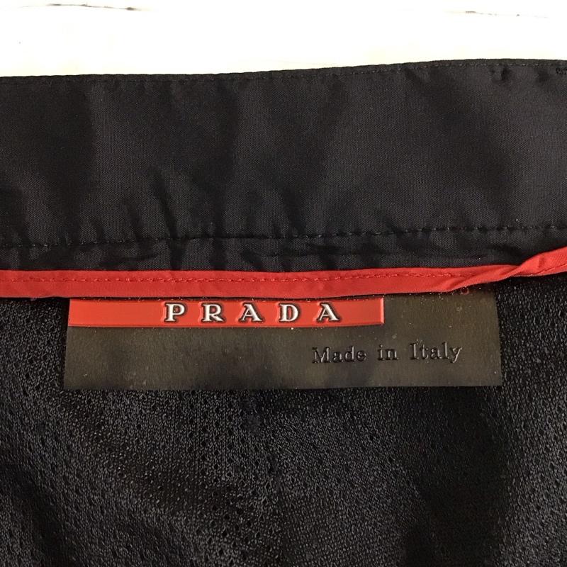 プラダ PRADA パンツ スラックス スラックス ストレートパンツ スリムパンツ 46 無地 黒 / ブラック /  メンズ USED 古着 中古 10118984