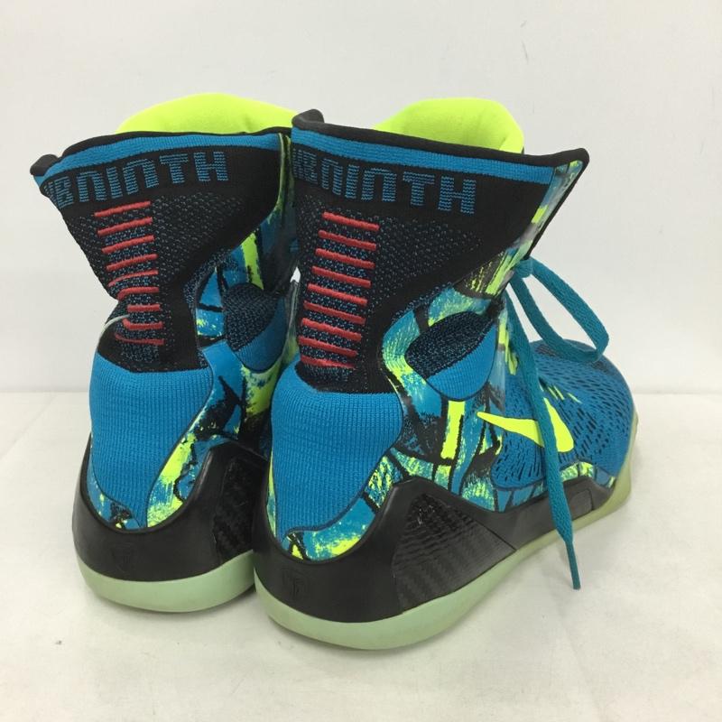 ナイキ NIKE スニーカー スニーカー 630847-400 KOBE 9 ELITE ハイカット 28cm 28.0cm ロゴ、文字 青 / ブルー / X 黒 / ブラック / X 黄 / イエロー /  メンズ USED 古着 中古 10142178