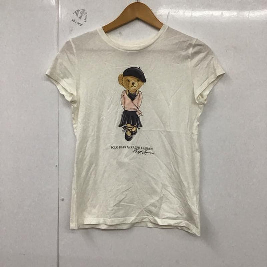 ポロラルフローレン POLO RALPH LAUREN Tシャツ 半袖 POLO BEAR XL プリント 白 / ホワイト /  レディース USED 古着 中古 10129861