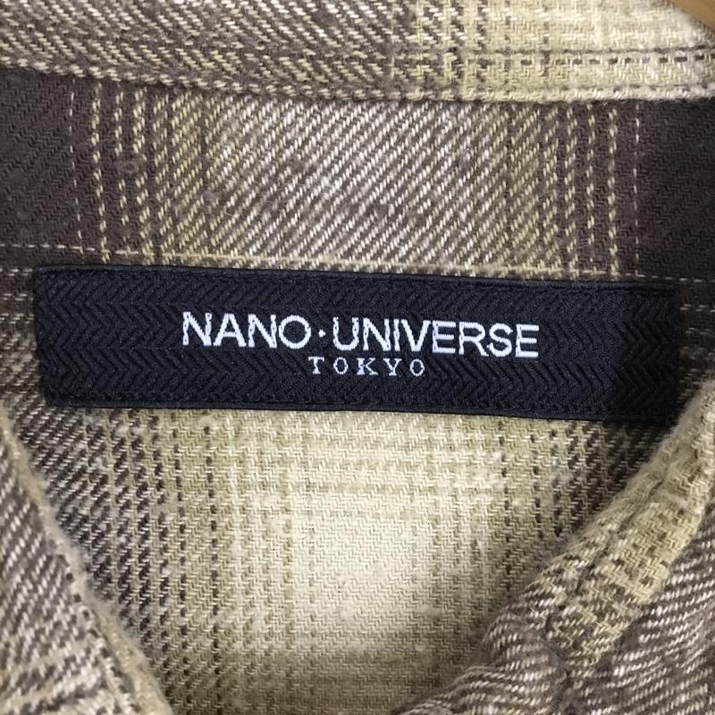 ナノユニバース nano・universe シャツ、ブラウス 長袖 長袖シャツ カラーシャツ ポケットシャツ ネルシャツ チェックシャツ L チェック マルチカラー / マルチカラー /  メンズ USED 古着 中古 10108286