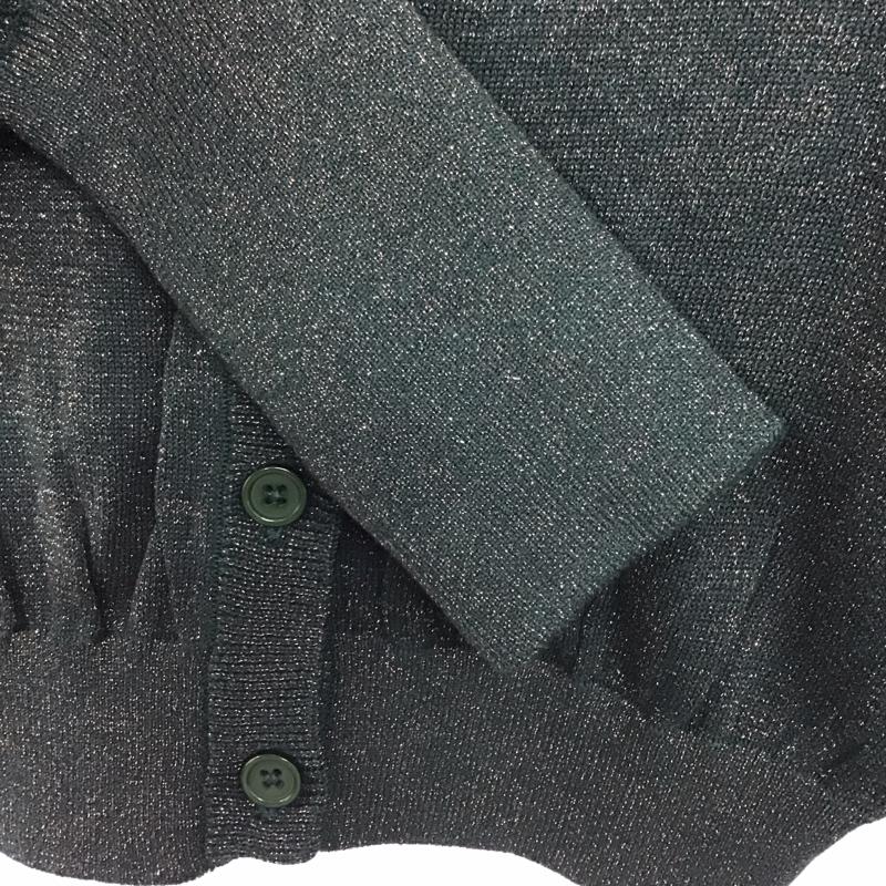 スライ SLY カットソー 長袖 030AAZ70-0480 LAMEBALLOONSLEEVEハイゲージトップス FREE 無地 緑 / グリーン /  レディース USED 古着 中古 10140466