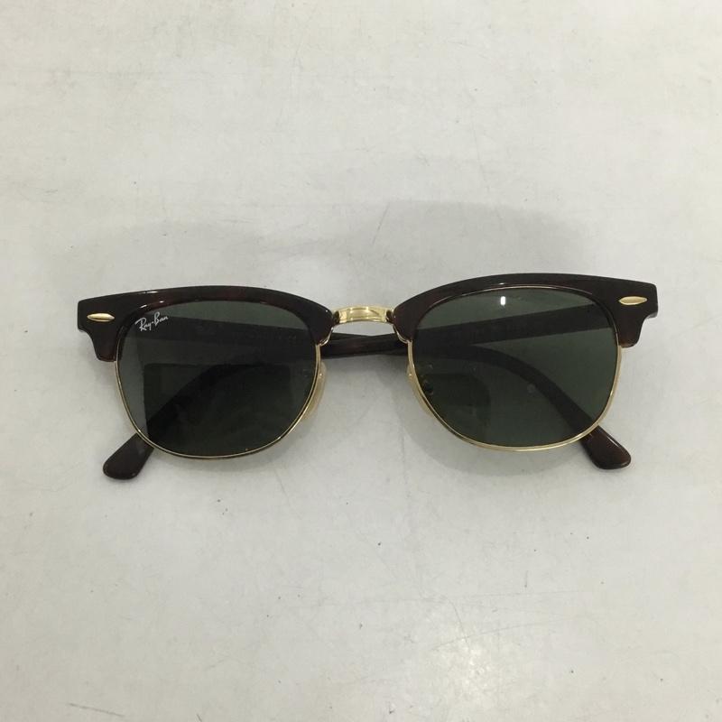 レイバン Ray-Ban めがね・サングラス サングラス RB2156 NEW CLUBMASTER 無地 茶 / ブラウン / X 金 / ゴールド /  メンズ USED 古着 中古 10137932
