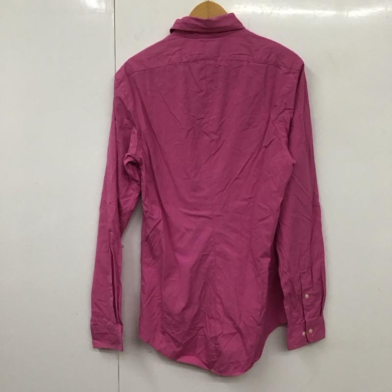 ポロバイラルフローレン Polo by RALPH LAUREN シャツ、ブラウス 長袖 長袖シャツ 無地シャツ カラーシャツ ボタンダウンシャツ M ロゴ、文字 桃 / ピンク /  メンズ USED 古着 中古 10130808