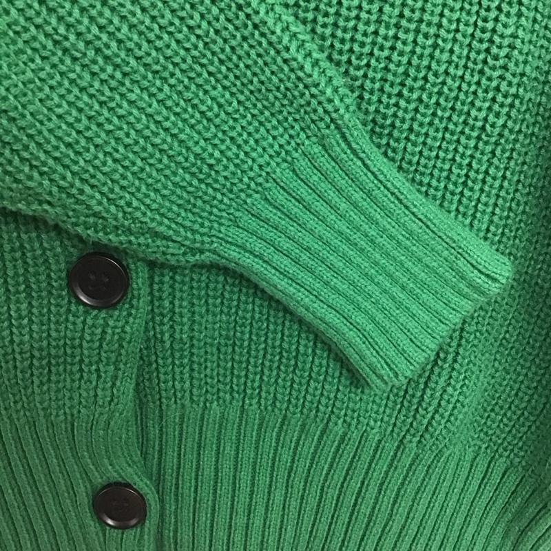 ニコアンド niko and... カーディガン 長袖 NKN25680CF 襟付きニットカーディガン FREE 無地 緑 / グリーン /  レディース USED 古着 中古 10146396
