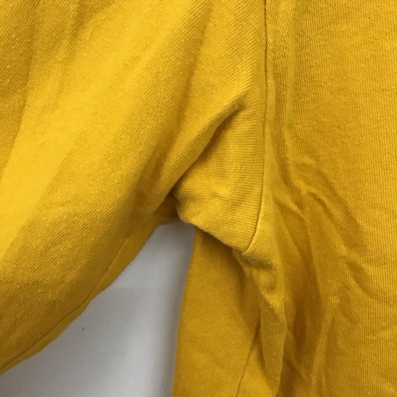 パタゴニア patagonia カットソー 長袖 長袖カットソー プリントカットソー クルーネック S ロゴ、文字 黄 / イエロー /  メンズ USED 古着 中古 10130468