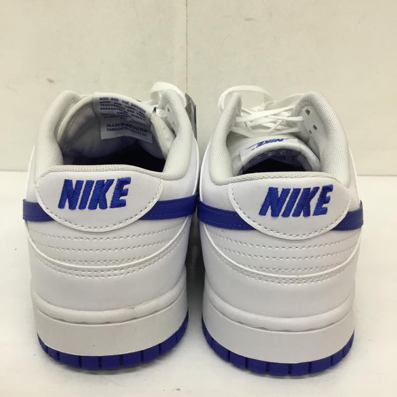 ナイキ NIKE スニーカー スニーカー DV0831-104 Dunk Low Retro Hyper Royal 29.5cm ロゴ、文字 白 / ホワイト /  メンズ USED 古着 中古 10133957