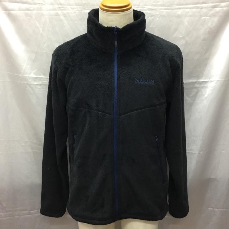マーモット Marmot ジャケット、上着 ジャンパー、ブルゾン tomojl40ch MOONFLEECEJACKET アウトドア フリース セーター L ロゴ、文字 紺 / ネイビー /  メンズ USED 古着 中古 10112312