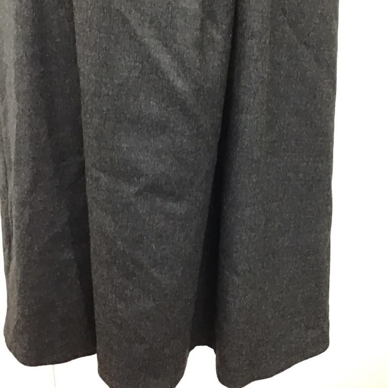 バーバリーブルーレーベル BURBERRY BLUE LABEL ワンピース ひざ丈スカート FMF63-595-08 半袖 スクエアネック 36 無地 チャコールグレー / チャコールグレー /  レディース USED 古着 中古 10115012