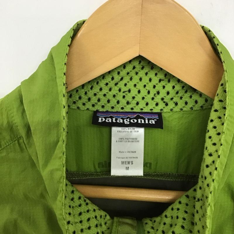 パタゴニア patagonia ジャケット、上着 ジャンパー、ブルゾン M ロゴ、文字 X プリント 緑 / グリーン /  メンズ USED 古着 中古 10143293
