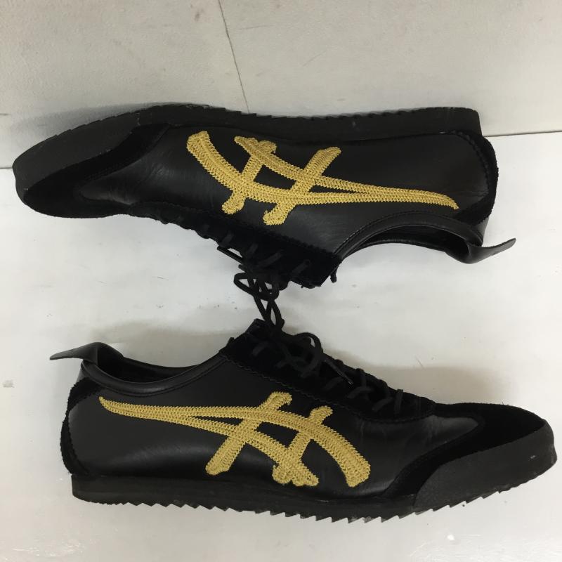 オニツカタイガー ONITSUKA TIGER スニーカー スニーカー 1181A605-001 Mexico 66 Deluxe Black/Gold 26.0cm ロゴ、文字 黒 / ブラック /  メンズ USED 古着 中古 10133948