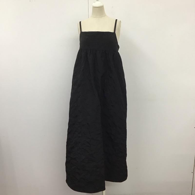 ニコアンド niko and... ワンピース ロングスカート FREE 無地 黒 / ブラック /  レディース USED 古着 中古 10121209