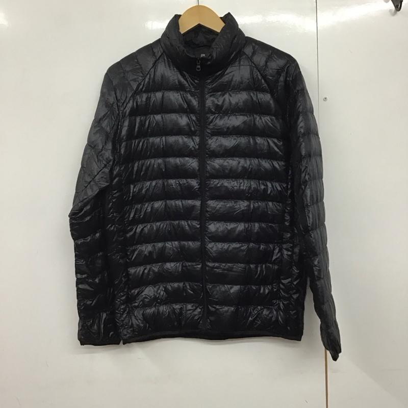 ユニクロ UNIQLO ジャケット、上着 ジャンパー、ブルゾン 315-069087 ダウンジャケット ジップアップジャケット アウター S 無地 黒 / ブラック /  メンズ USED 古着 中古 10141007