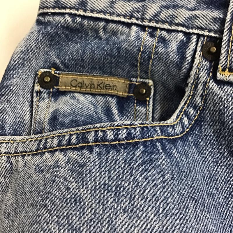 カルバン・クライン Calvin Klein パンツ デニム、ジーンズ 27インチ 無地 水色 / ライトブルー /  レディース USED 古着 中古 10130218