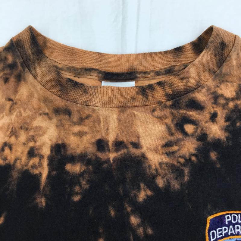 ＵＳフルギ US古着 Tシャツ 半袖 M 総柄 黒 / ブラック / X 橙 / オレンジ /  メンズ USED 古着 中古 10133842