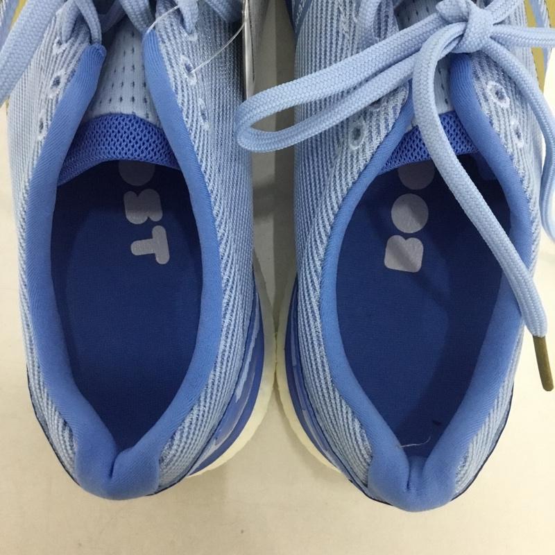 アディダス adidas スニーカー スニーカー G28878 adizero Boston 8 ランニングシューズ 24.5cm 箱有 24.5cm ロゴ、文字 水色 / ライトブルー /  レディース USED 古着 中古 10136694