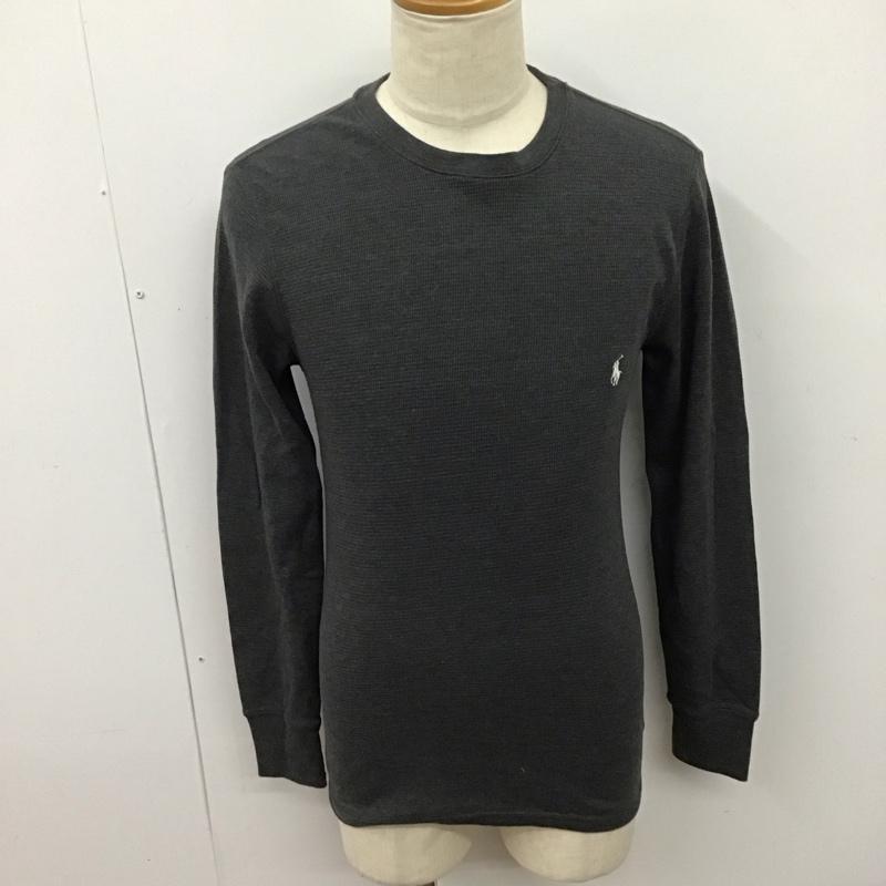 ポロラルフローレン POLO RALPH LAUREN カットソー 長袖 長袖カットソー クルーネックカットソー ロングスリーブカットソー S ロゴ、文字 灰 / グレー /  メンズ USED 古着 中古 10123901