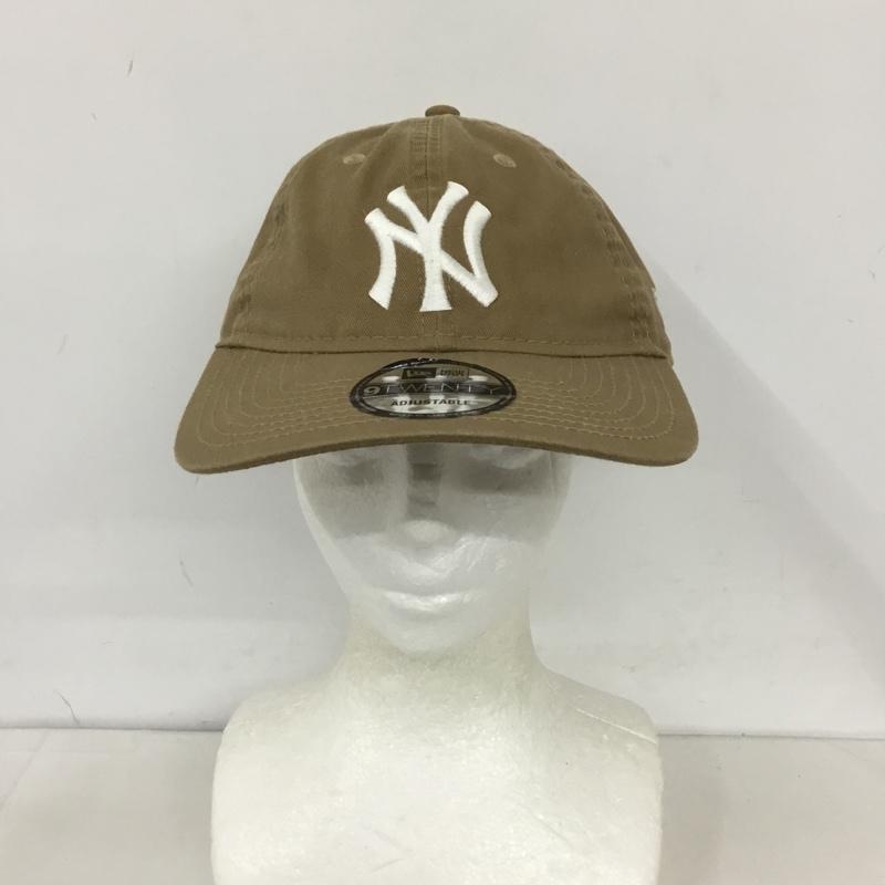 ニューエラ NEW ERA 帽子 キャップ NY ニューヨークヤンキース 9TWENTY コットン ロゴ、文字 ベージュ / ベージュ /  メンズ USED 古着 中古 10128826