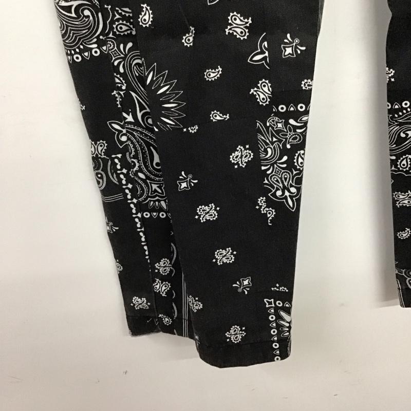 フリークスストア FREAK S STORE パンツ ワークパンツ、ペインターパンツ ワイドパンツ カジュアルパンツ ワークパンツ L プリント ダークグレー / ダークグレー /  メンズ USED 古着 中古 10145987