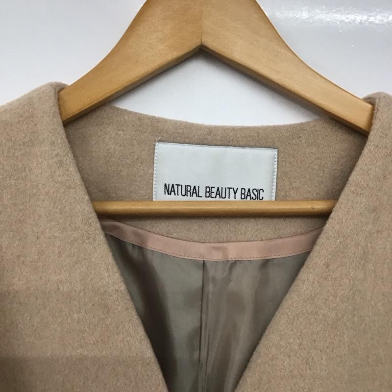 ナチュラルビューティーベーシック NATURAL BEAUTY BASIC ジャケット、上着 ジャケット、ブレザー 017-7252070 ロングコート アウター ノーカラージャケット M 無地 マルチカラー / マルチカラー /  レディース USED 古着 中古 10143736