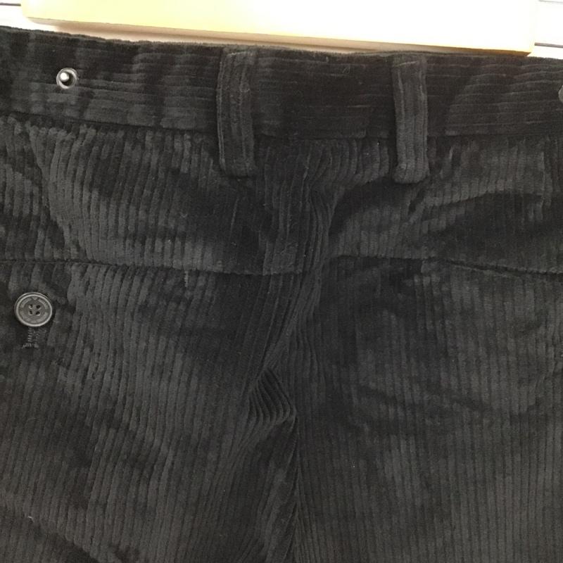 エンポリオアルマーニ EMPORIO ARMANI パンツ スラックス ワイドパンツ コーデュロイパンツ カジュアルパンツ スラックス 48 無地 黒 / ブラック /  メンズ USED 古着 中古 10105572