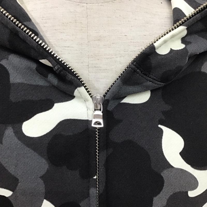 アベイシングエイプ A BATHING APE パーカー 長袖 ジップアップパーカー 長袖パーカー フード付きパーカー カモフラージュ柄・迷彩 白 / ホワイト / X 黒 / ブラック / X 灰 / グレー /  メンズ USED 古着 中古 10107440
