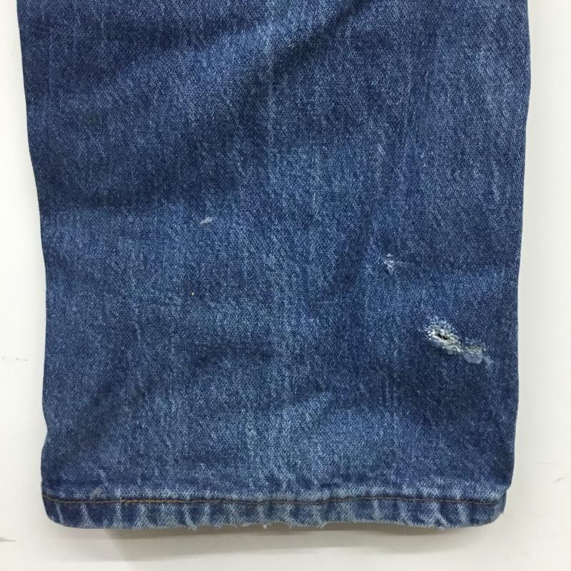 ラングラー Wrangler パンツ デニム、ジーンズ デニムパンツ ストレートパンツ ワイドパンツ カジュアルパンツ 46インチ 無地 インディゴ / インディゴ /  メンズ USED 古着 中古 10120851