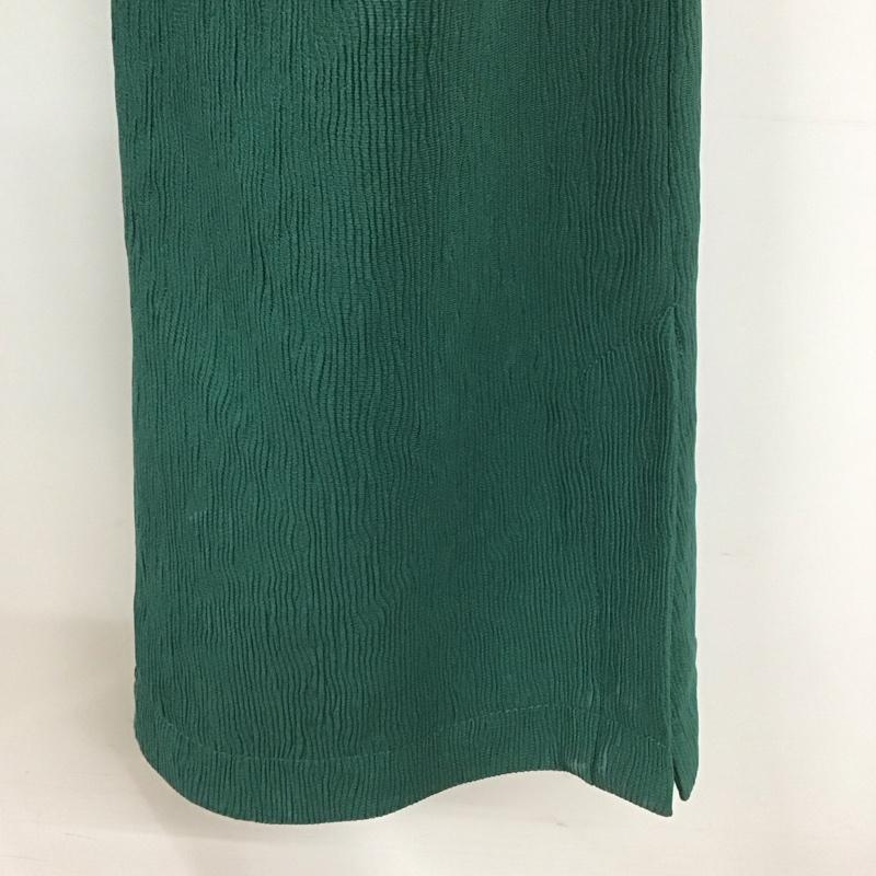 ジーナシス JEANASIS パンツ ワークパンツ、ペインターパンツ js050746mw イージーフレアパンツ ワイドパンツ カジュアルパンツ フレアパンツ S 無地 緑 / グリーン /  レディース USED 古着 中古 10108063