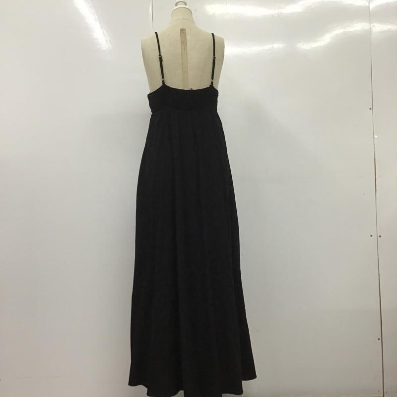 ザラ ZARA ワンピース ロングスカート M 無地 黒 / ブラック /  レディース USED 古着 中古 10106128