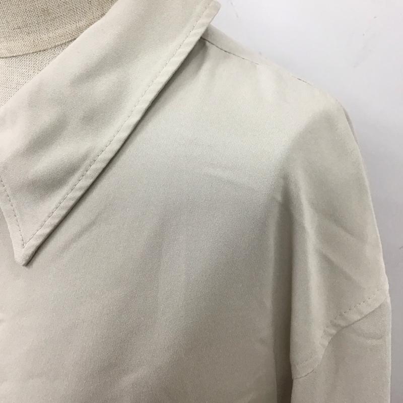 ローリーズファーム LOWRYS FARM ワンピース ロングスカート LF720028TS 長袖シャツワンピース ロングワンピース 前開きシャツワンピース FREE 無地 灰 / グレー /  レディース USED 古着 中古 10110241