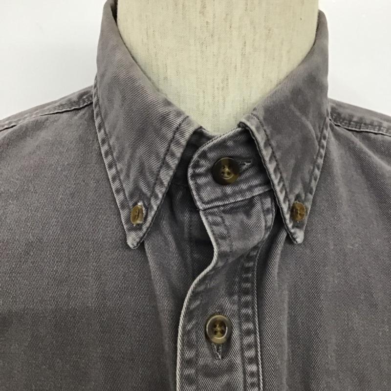 カーハート Carhartt シャツ、ブラウス 長袖 ボタンダウンシャツ M 無地 チャコールグレー / チャコールグレー /  メンズ USED 古着 中古 10110528