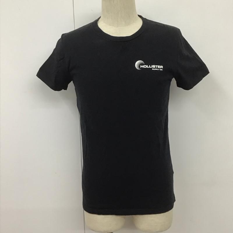 ホリスター Hollister Tシャツ 半袖 半袖カットソー プリントTシャツ クルーネックカットソー XS プリント 黒 / ブラック /  メンズ USED 古着 中古 10107248