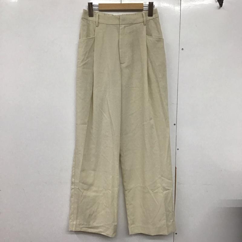 レプシィム LEPSIM パンツ スラックス スラックスパンツ ワイドパンツ ストレッチパンツ L 無地 白 / ホワイト /  レディース USED 古着 中古 10142688