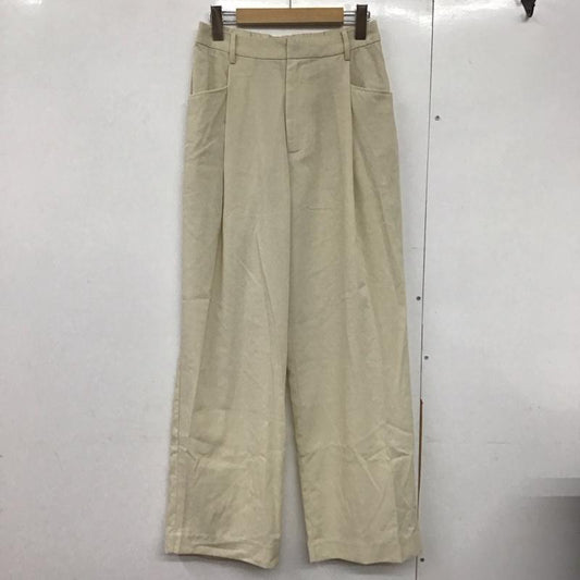 レプシィム LEPSIM パンツ スラックス スラックスパンツ ワイドパンツ ストレッチパンツ L 無地 白 / ホワイト /  レディース USED 古着 中古 10142688