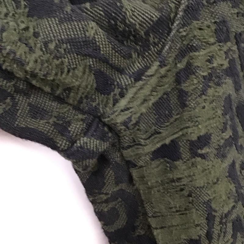 マークジェイコブス MARCJACOBS パンツ デニム、ジーンズ 2S4RBT003D06 ディストレス モノグラム ジャカード オーバーサイズ ジーンズ 26 ロゴ、文字 黒 / ブラック / X カーキ / カーキ /  レディース USED 古着 中古 10131323