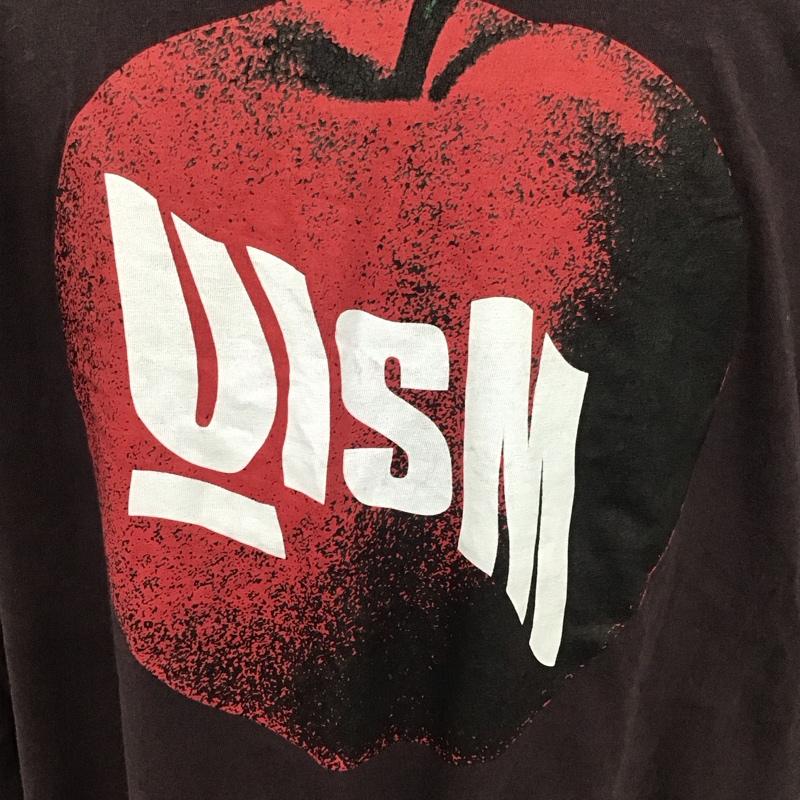 アンダーカバー UNDERCOVER Tシャツ 七分袖 UI1C4810-1 Languid TEE リンゴ 3 プリント ダークブラウン / ダークブラウン /  メンズ USED 古着 中古 10111880