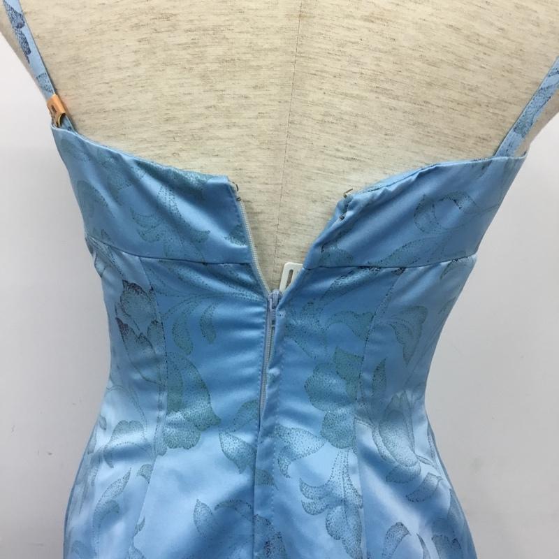 ワコール Wacoal ドレス カラードレス ロングドレス ラメ 花柄 水色 / ライトブルー /  レディース USED 古着 中古 10138223