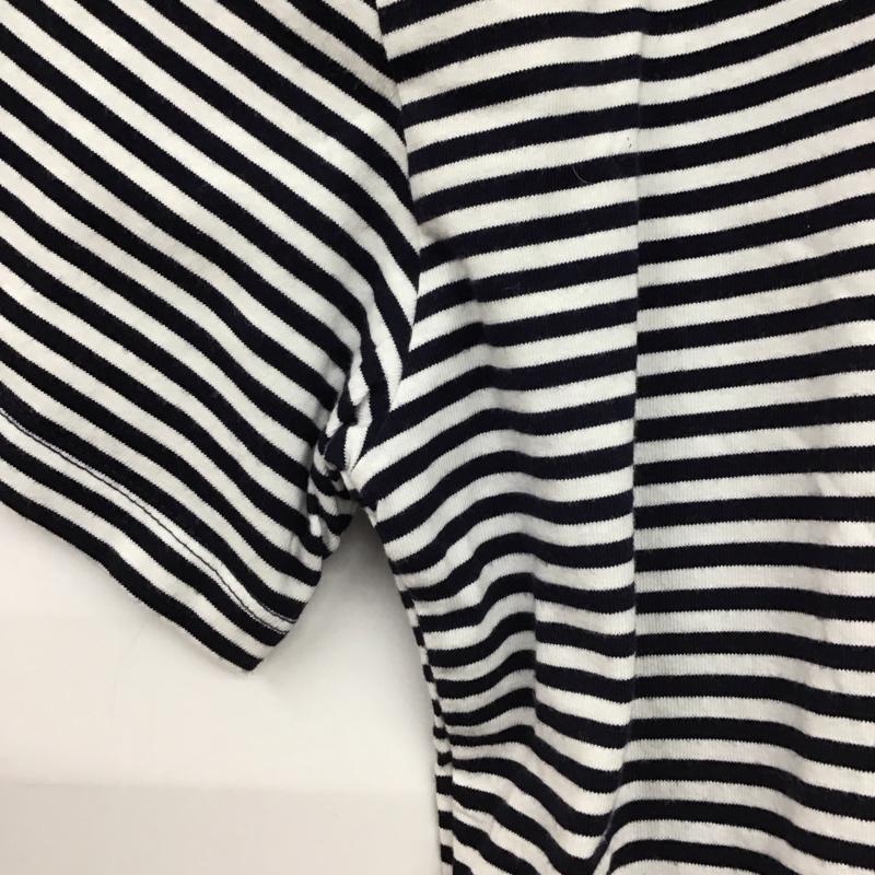 ギャップ GAP Tシャツ 半袖 半袖カットソー プリントTシャツ クルーネックカットソー M ボーダー柄 X プリント 白 / ホワイト / X 紺 / ネイビー /  メンズ USED 古着 中古 10148054