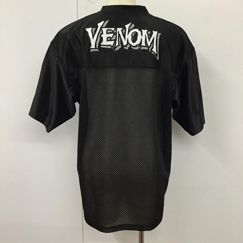 ハフ HUF Tシャツ 半袖 半袖カットソー プリントTシャツ Vネックカットソー marvel L プリント 黒 / ブラック /  メンズ USED 古着 中古 10120637