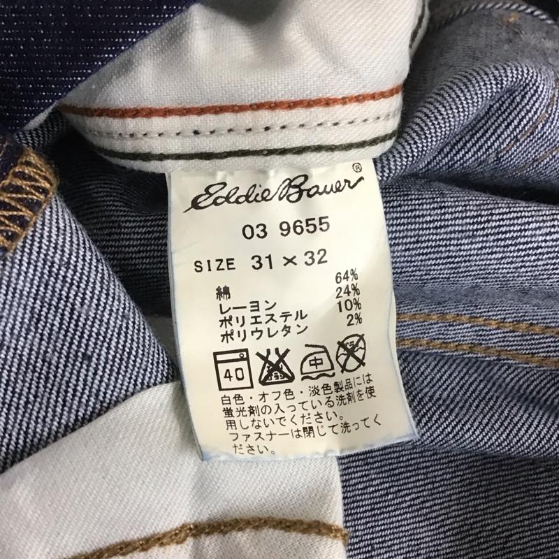 エディーバウアー Eddie Bauer パンツ デニム、ジーンズ デニムパンツ ストレートパンツ ワイドパンツ カジュアルパンツ 31インチ 無地 インディゴ / インディゴ /  メンズ USED 古着 中古 10113609