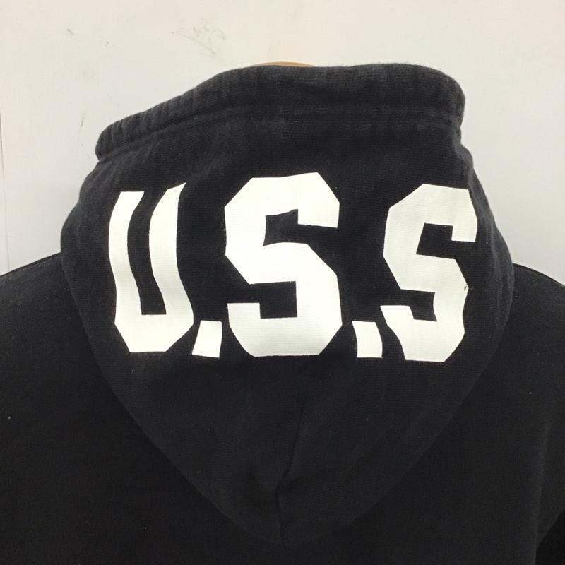 アーサスベイプ URSUS BAPE パーカー 長袖 長袖パーカー フード付きパーカー プリントスウェット トレーナー XL ロゴ、文字 黒 / ブラック /  メンズ USED 古着 中古 10124112