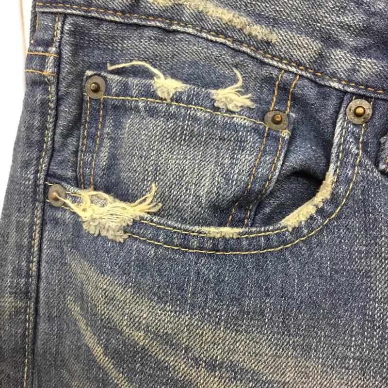 リーバイストラウスアンドコー Levi Strauss & co. パンツ デニム、ジーンズ デニムパンツ ストレートパンツ ワイドパンツ カジュアルパンツ 505 32インチ 無地 インディゴ / インディゴ /  メンズ USED 古着 中古 10110015