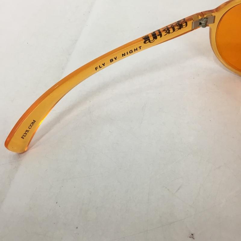 ブラックフライズ BLACK FLYS めがね・サングラス サングラス FLYWAY PATROL FLY BY NIGHT ケース付き ロゴ、文字 橙 / オレンジ /  メンズ USED 古着 中古 10141899