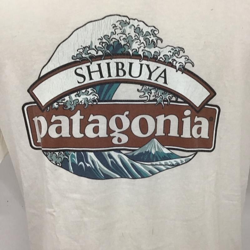 パタゴニア patagonia Tシャツ 半袖 渋谷 S ロゴ、文字 X プリント 白 / ホワイト /  メンズ USED 古着 中古 10112015