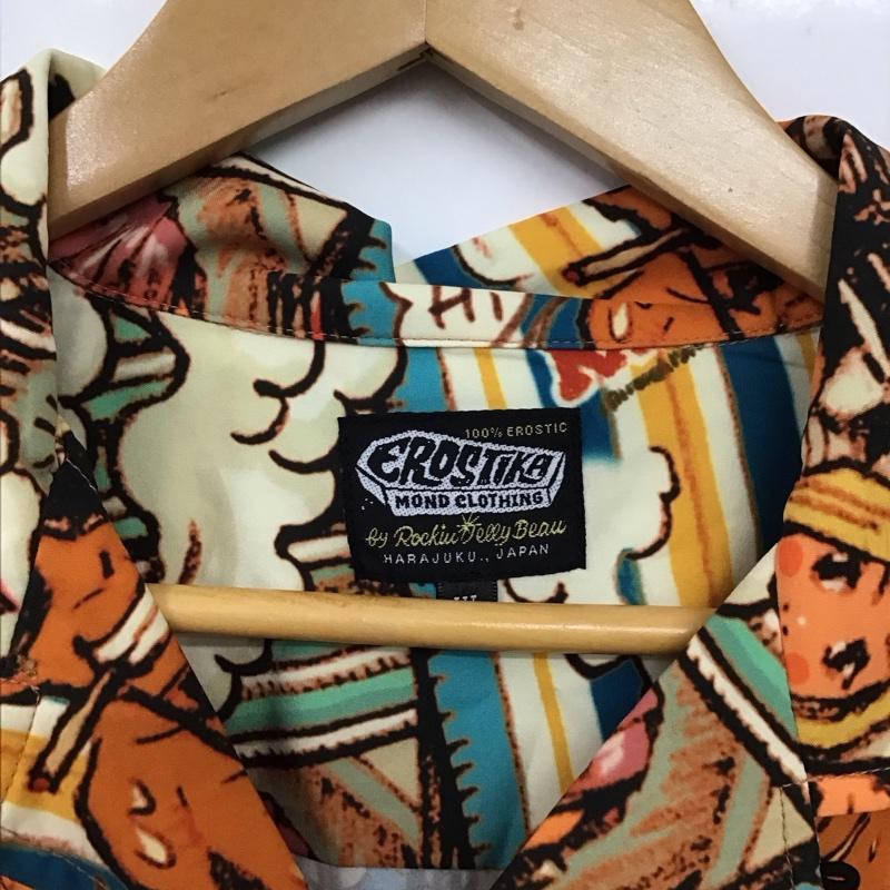 エロスティカ EROSTiKA シャツ、ブラウス 半袖 半袖シャツ プリントシャツ ポケットシャツ XL プリント マルチカラー / マルチカラー /  メンズ USED 古着 中古 10130094