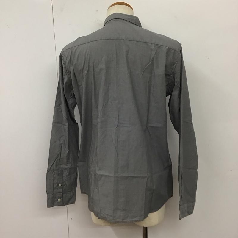 アール・ニューボールド R.NEWBOLD シャツ、ブラウス 長袖 胸ポケット XL ワンポイント 灰 / グレー /  メンズ USED 古着 中古 10118111