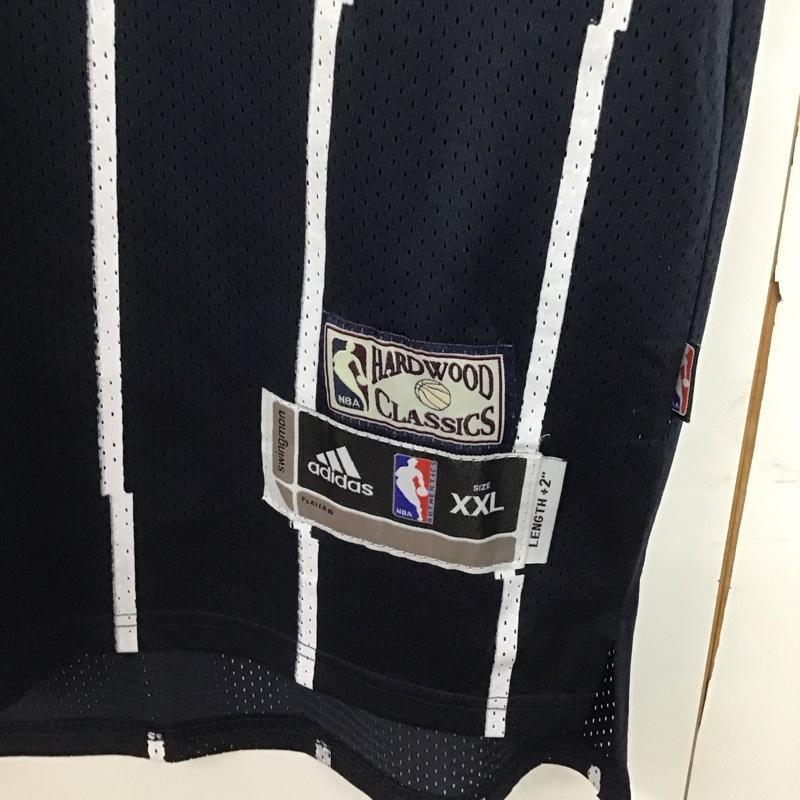 アディダス adidas タンクトップ タンクトップ タンクトップ ノースリーブカットソー Vネック スポーツウェア XXL ロゴ、文字 紺 / ネイビー /  メンズ USED 古着 中古 10142608