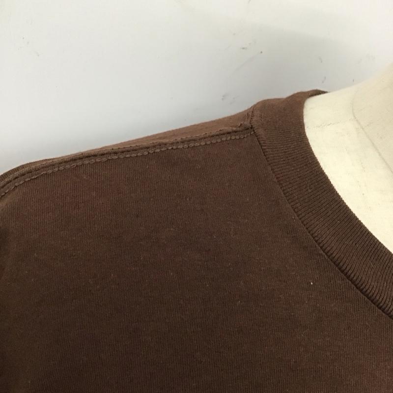 シャカ SHAKA Tシャツ 半袖 半袖カットソー プリントTシャツ クルーネックカットソー XL 無地 茶 / ブラウン /  メンズ USED 古着 中古 10124656