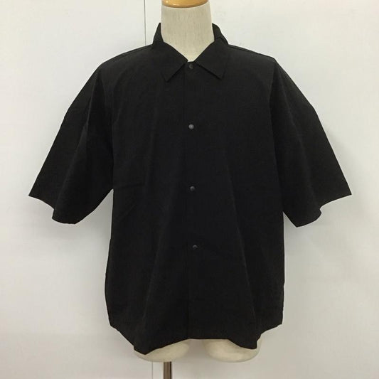 フリークスストア FREAK S STORE シャツ、ブラウス 半袖 半袖シャツ カラーシャツ カジュアルシャツ 前ボタンシャツ L 無地 黒 / ブラック /  メンズ USED 古着 中古 10107782