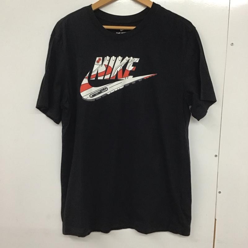 ナイキ NIKE Tシャツ 半袖 ct5657-010 半袖カットソー プリントTシャツ クルーネック L プリント 黒 / ブラック /  メンズ USED 古着 中古 10133493