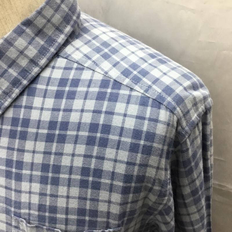 コロンビア Columbia シャツ、ブラウス 長袖 長袖 M チェック 青 / ブルー /  メンズ USED 古着 中古 10108457